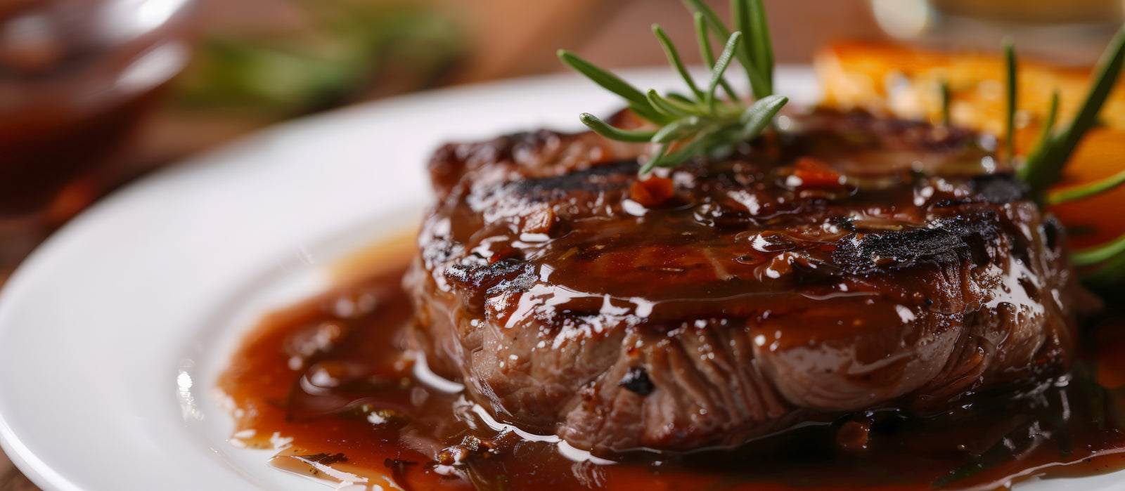 Steak with Southern Bourbon Glaze