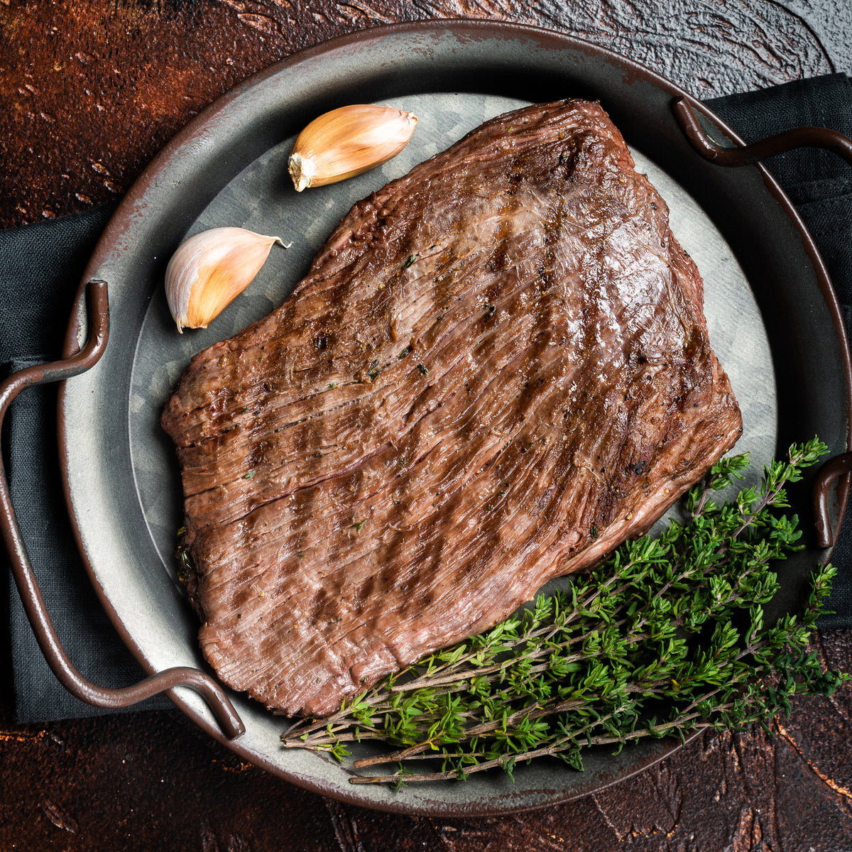 Cast Iron Skillet Seared Skirt Steak Iron Skillet Cast Iron Flank