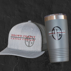 Brown Pearcy Tumbler & Hat